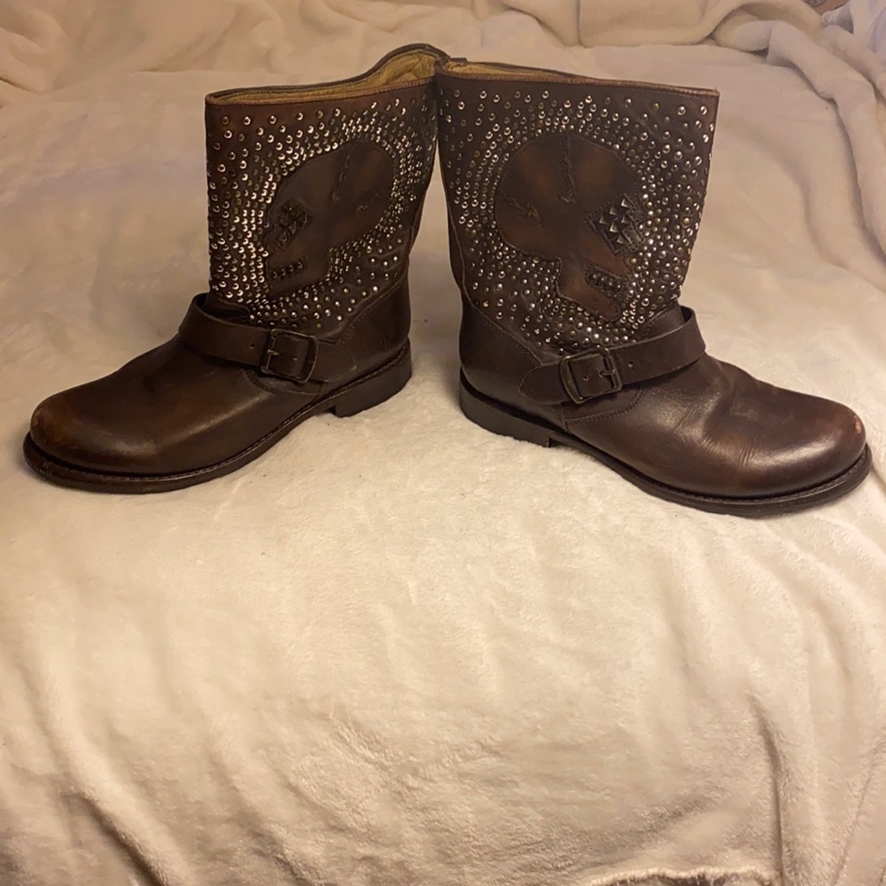 Frye moto boots